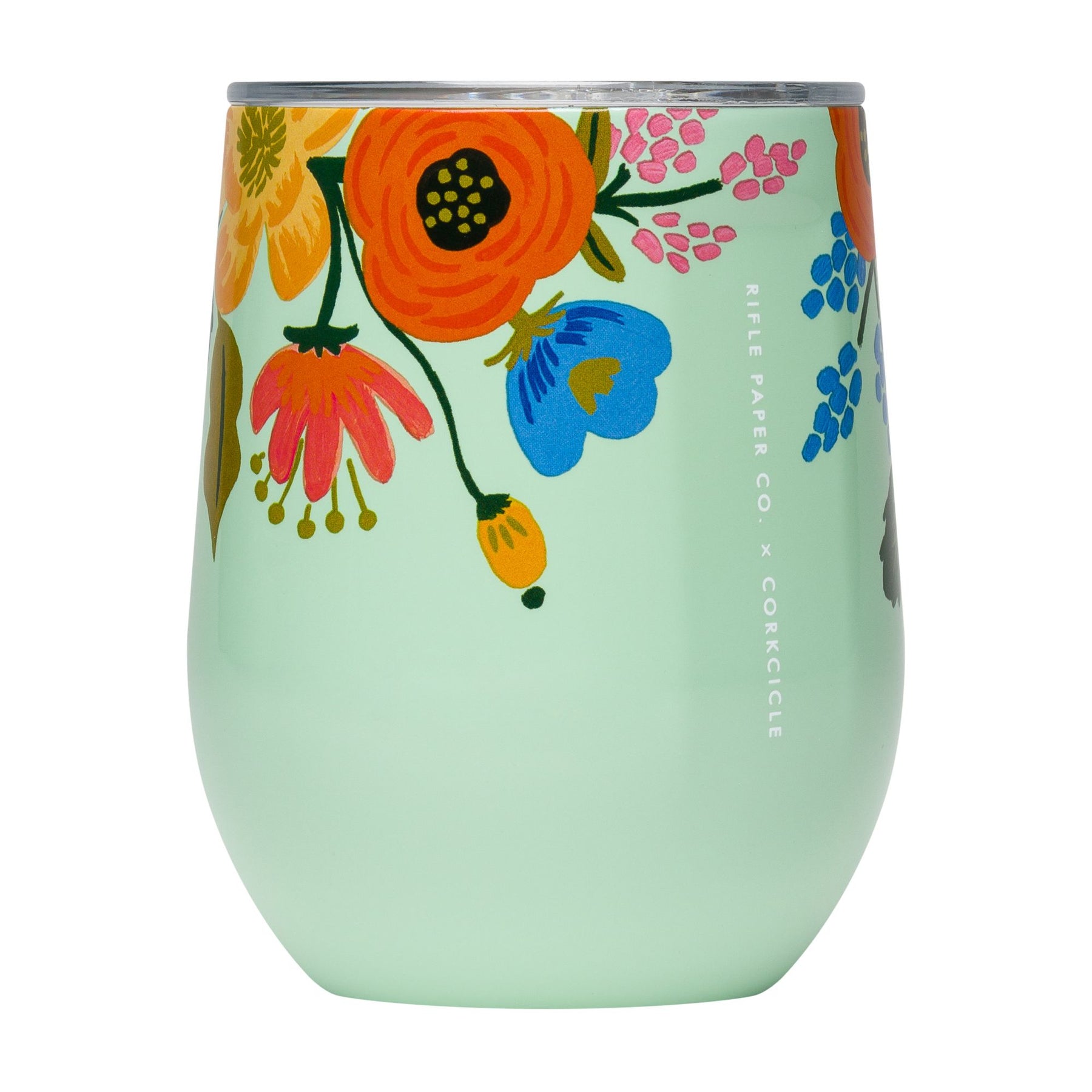 Corkcicle 16 oz Rifle Paper Co. Lively Floral Coffee Mug - Mint